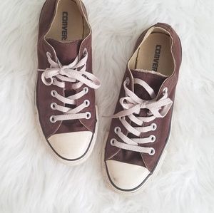 Double Tounge Brown Converse Women 7.5